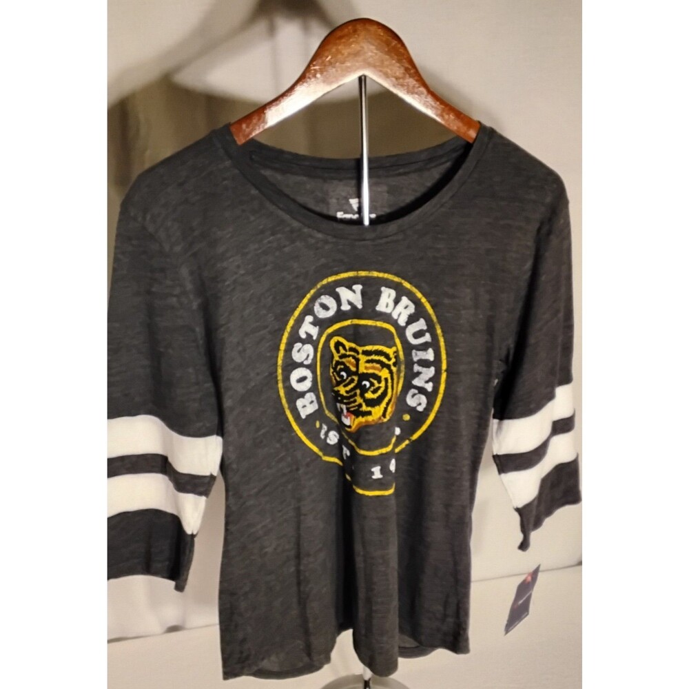 bruins fanatics Women's Ling Sleeved Tee Size Medium New With Tags